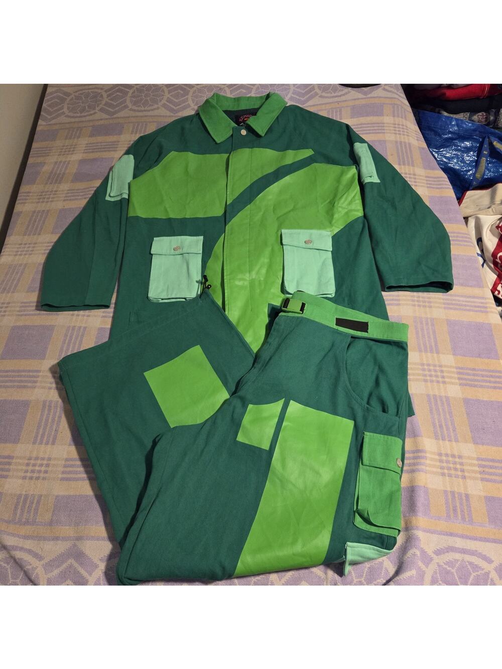 Kerwin Frost Limited Edition Snack Attack Jacket Trench Coat Pants Outfit 7/11
